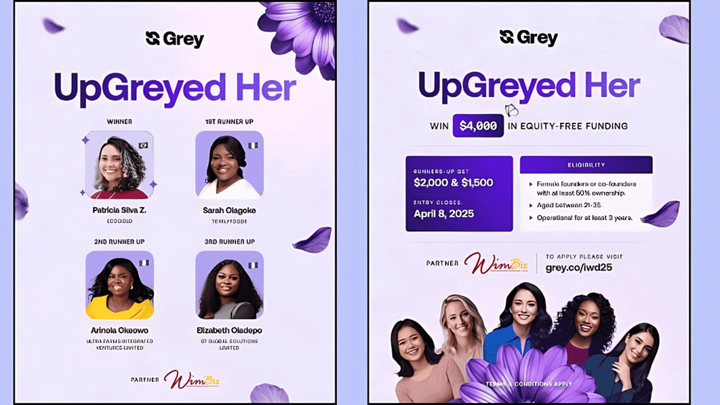 Grey Empowers Women Entrepreneurs in Brazil and Nigeria with $9,500 ‘Upgreyed Her’ 2025 Grants
